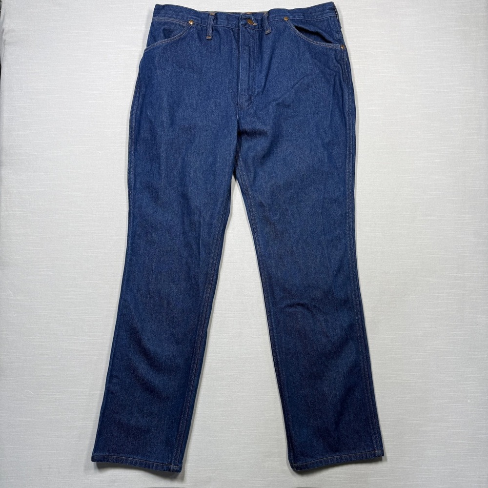 Vintage Wrangler 912 Jeans 36x31 Dark Wash Regular Fit Men's‎ Denim Straight Leg